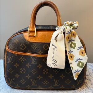 Louis Vuitton Trouville with Floral Scarf Accent